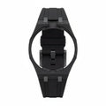 Royal Pop strap black silicone cage wristband — WatchLARPing