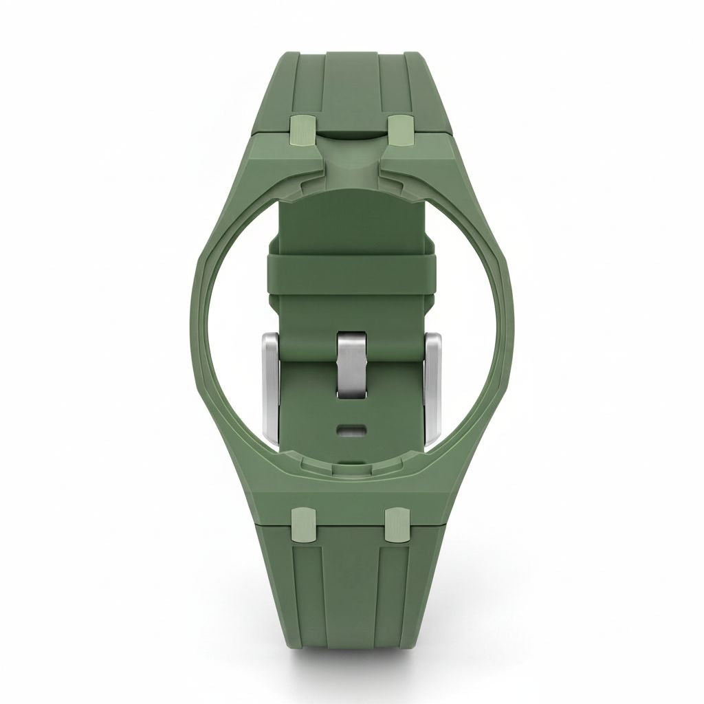 Royal Pop strap green silicone wristband — WatchLARPing